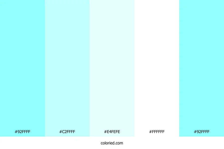 Pale Aqua and Sky Color Palette
