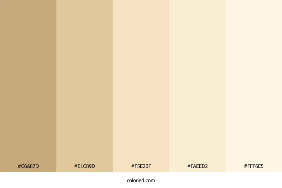 Pale Blonde Color Palette