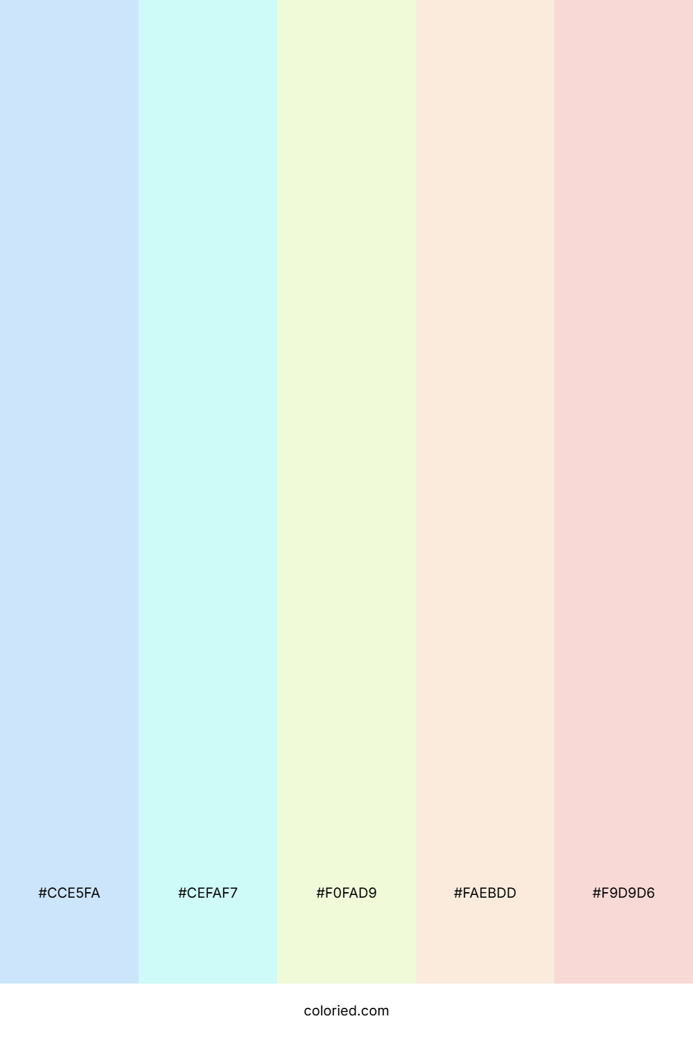 Pale Blue And Soft Pink Color Palette