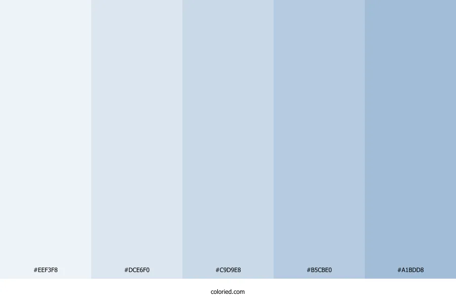 Pale Blue Color Palette