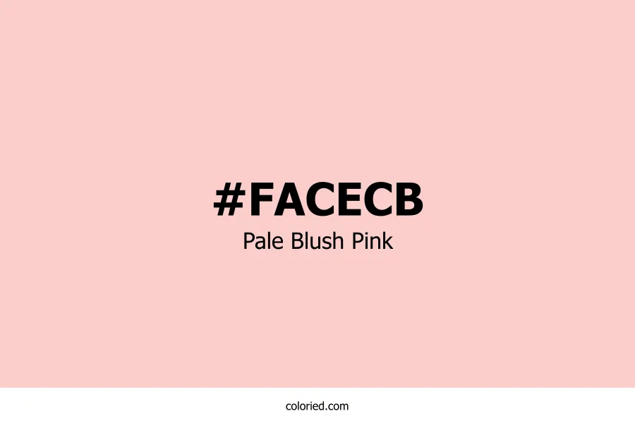 Pale Blush Pink Color