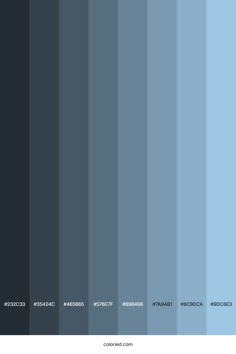 Pale Cerulean Color Shades