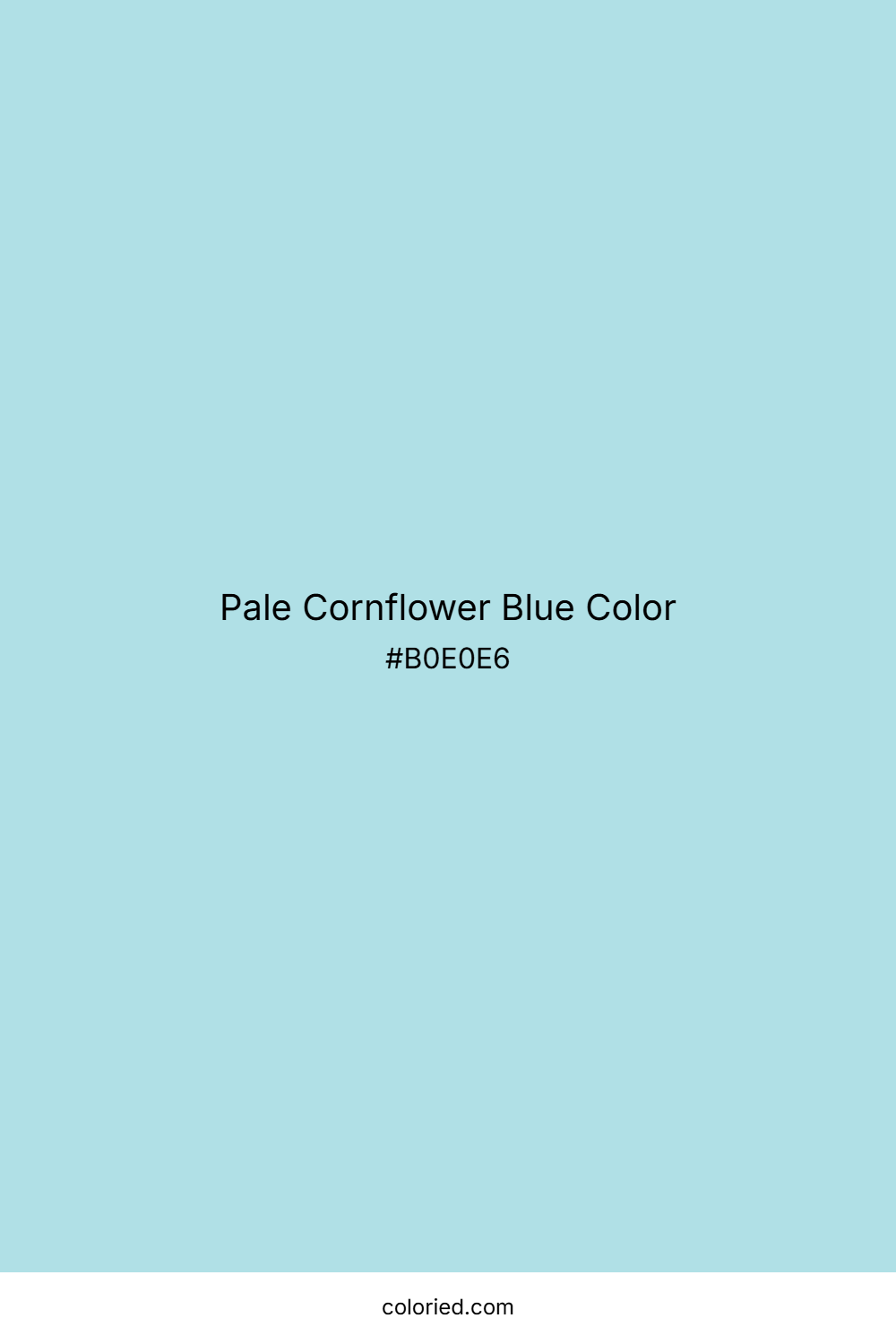 Pale Cornflower Blue Color