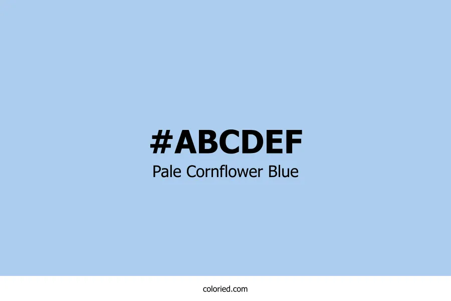 Pale Cornflower Blue Color