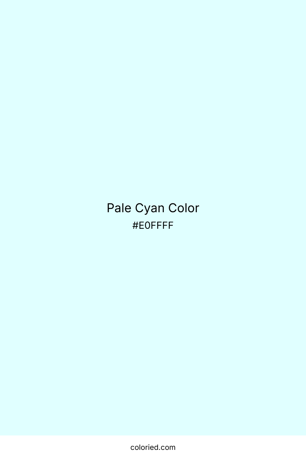 Pale Cyan Color