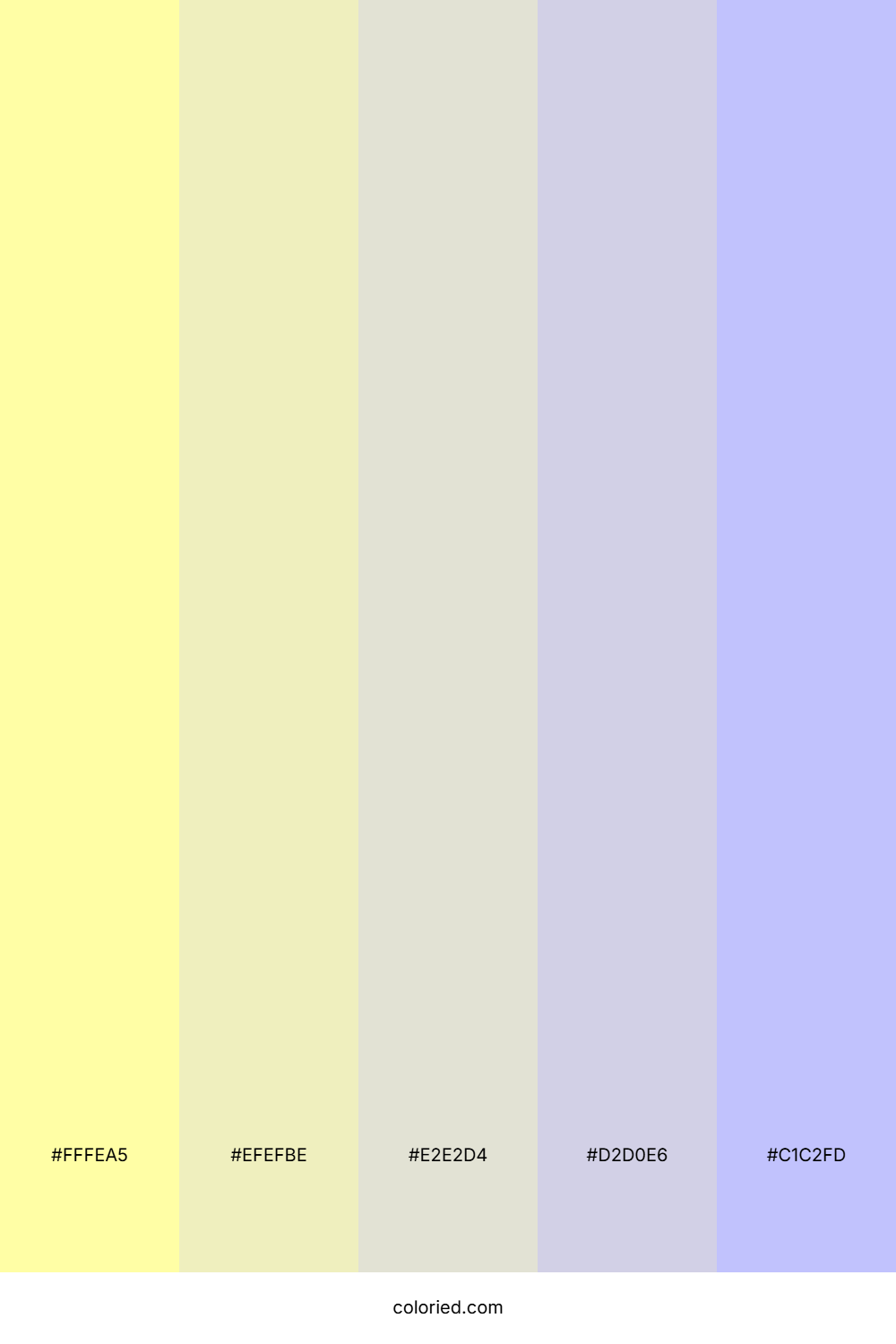 Pale Dusk Cloud Color Palette