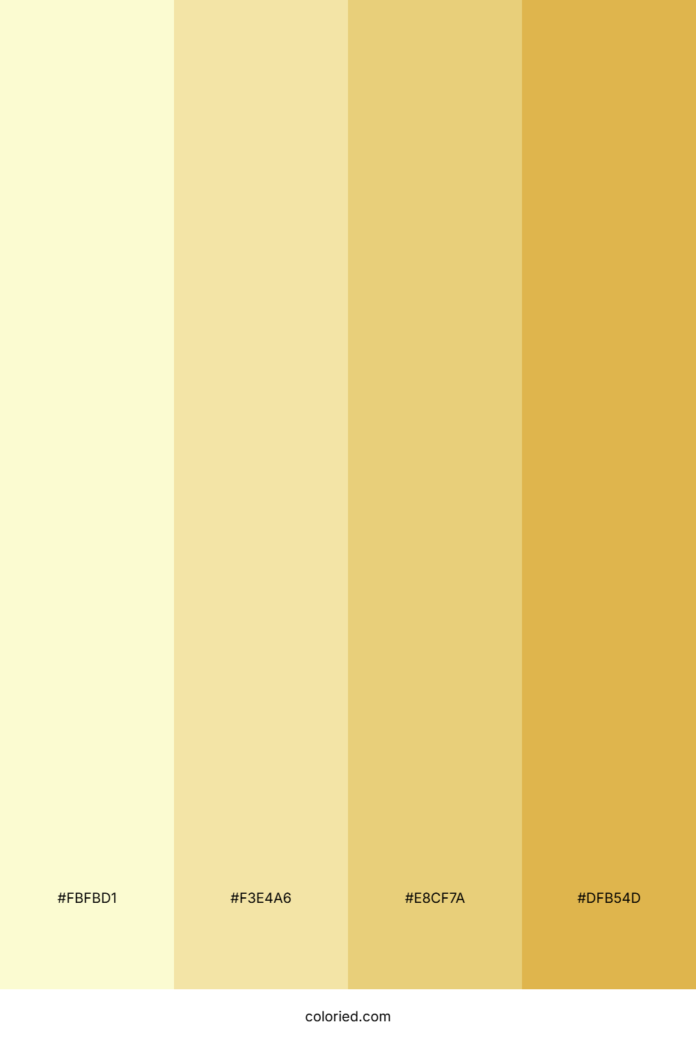 Pale Gold and Honey Color Palette