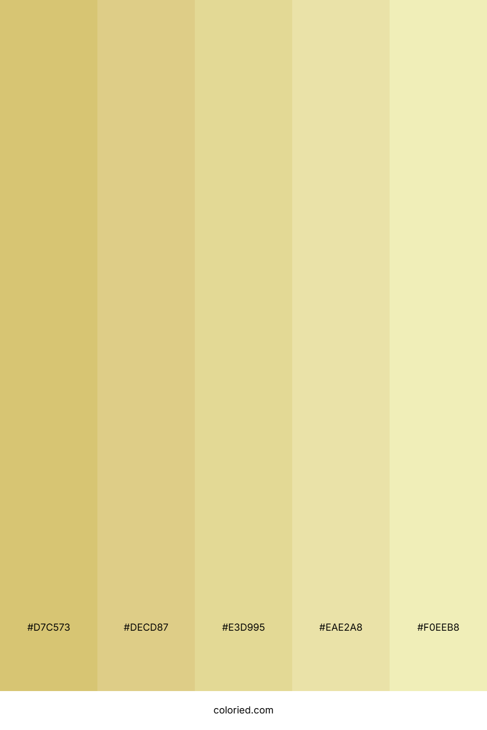 Pale Gold and Soft Yellow Color Palette