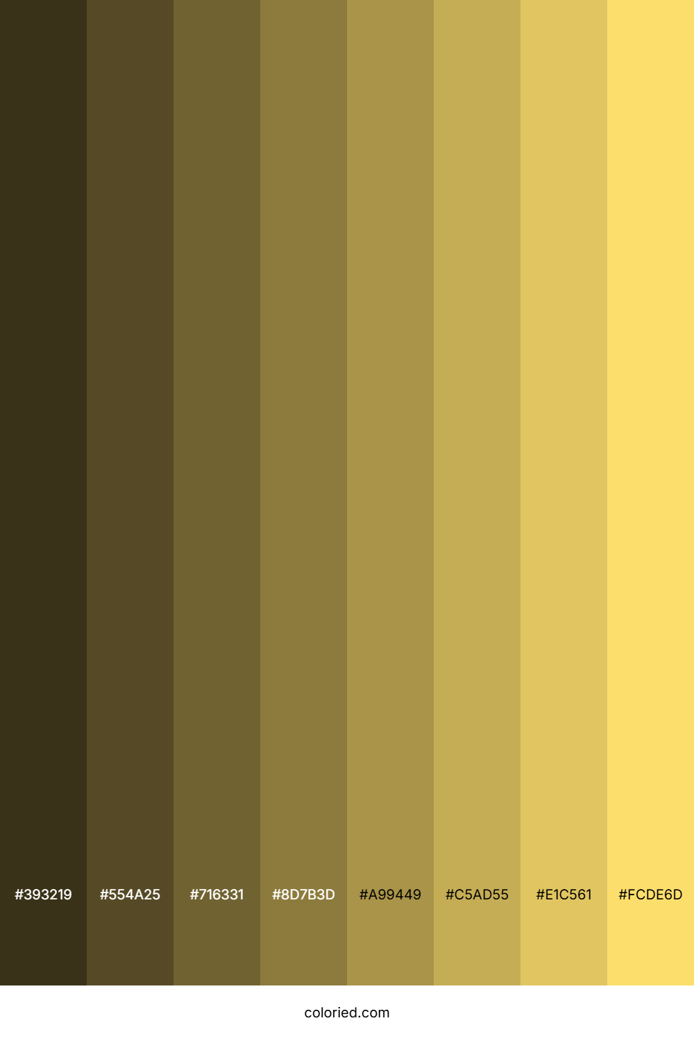 Pale Gold Color Shades