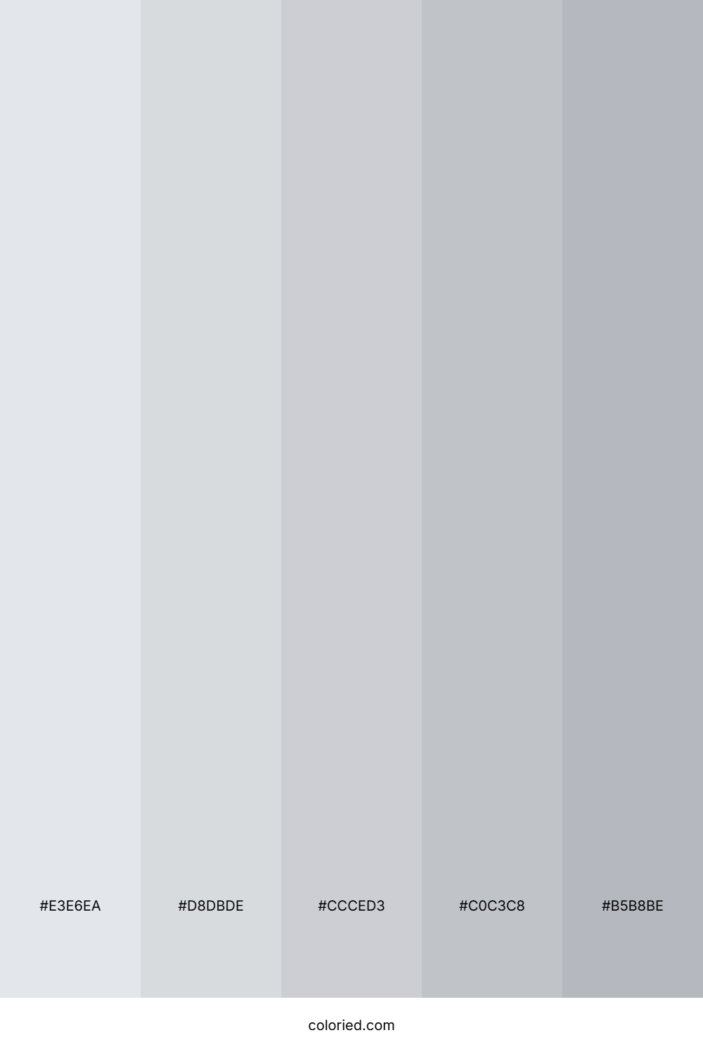 Pale Gray Color Palette