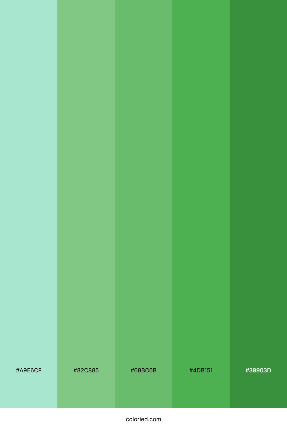 Pale Green Color Palette