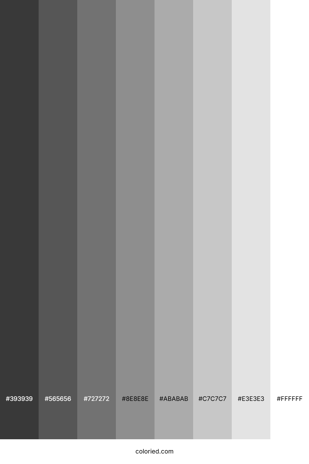 Pale Grey Color Shades
