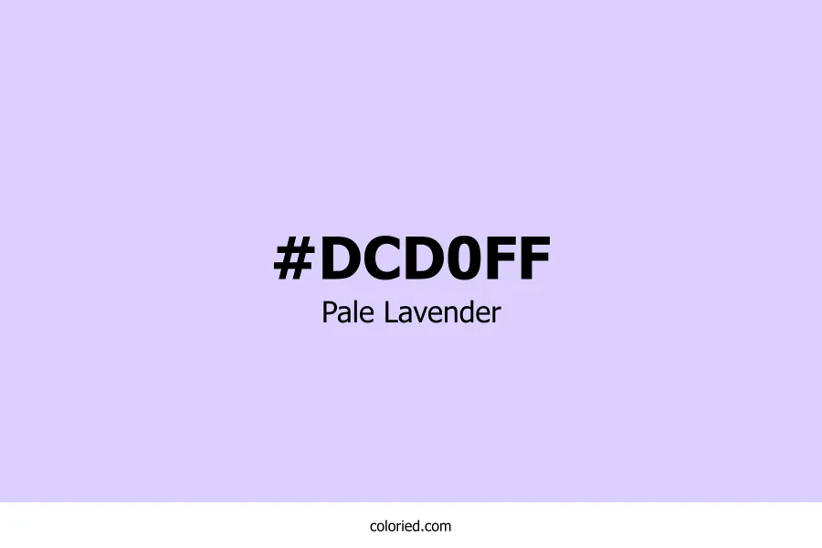 Pale Lavender Color Hex Code