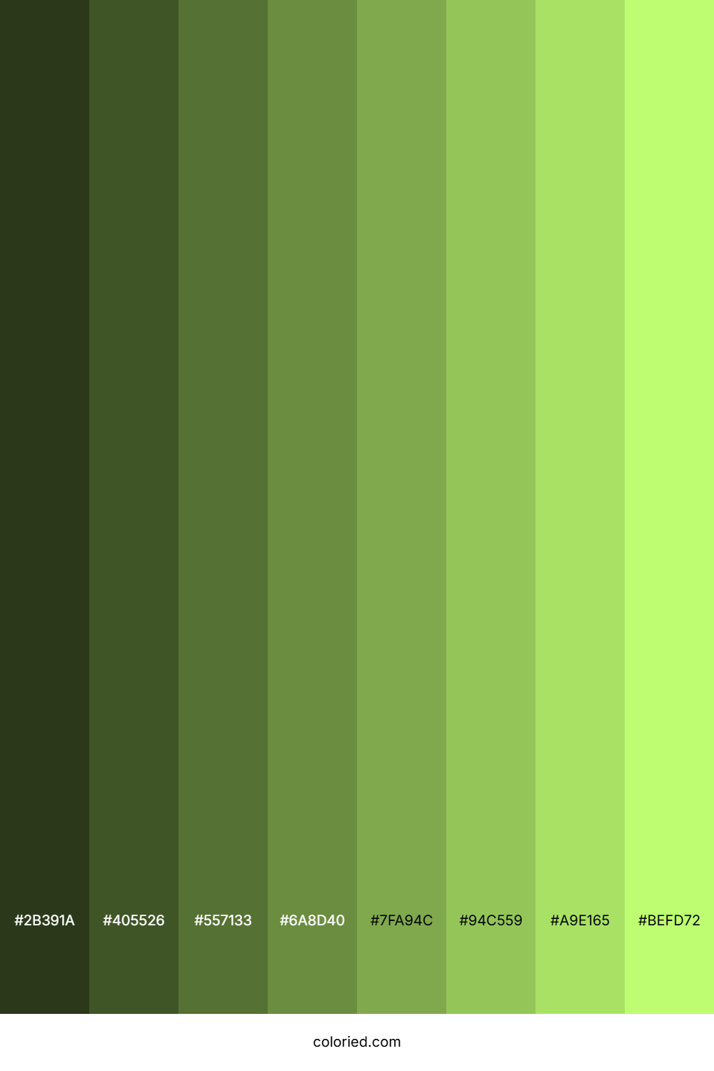 Pale Lime Color Shades