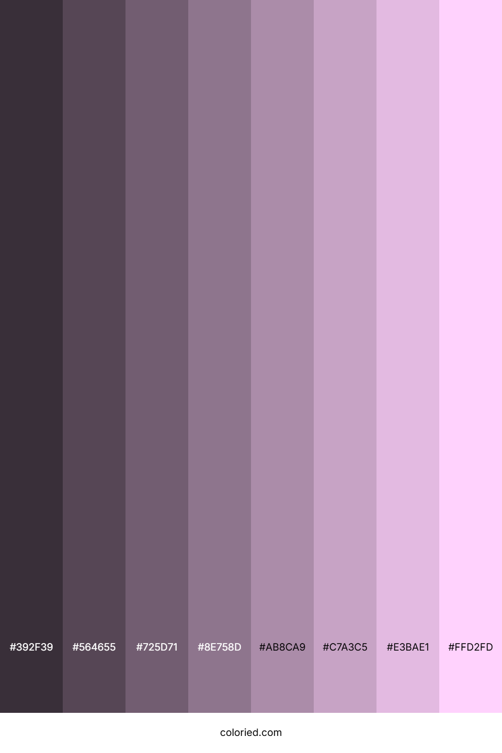 Pale Mauve Color Shades