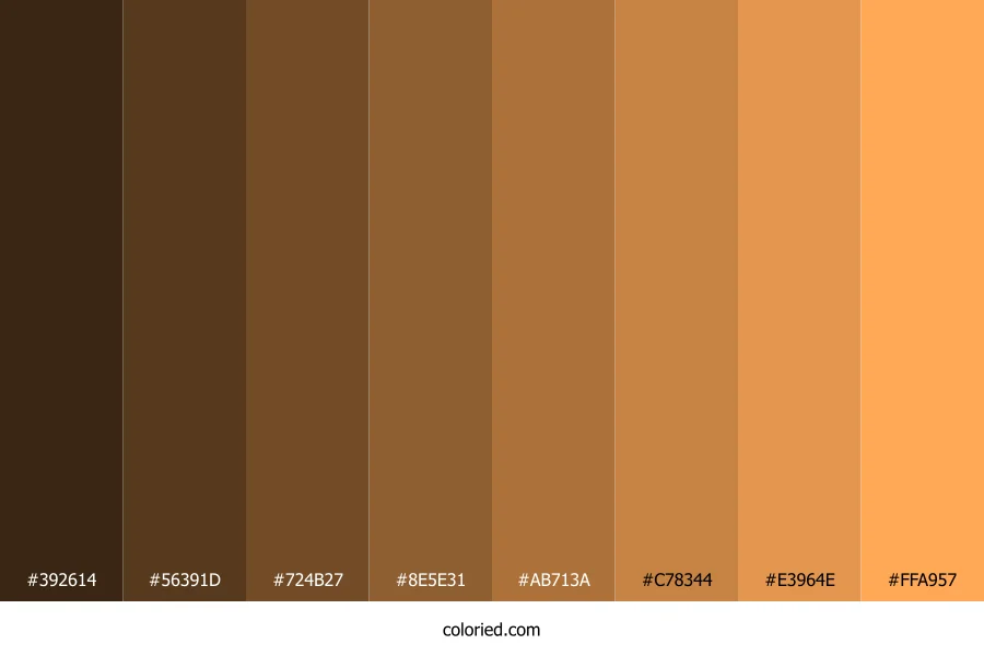 Pale Orange Color Shades