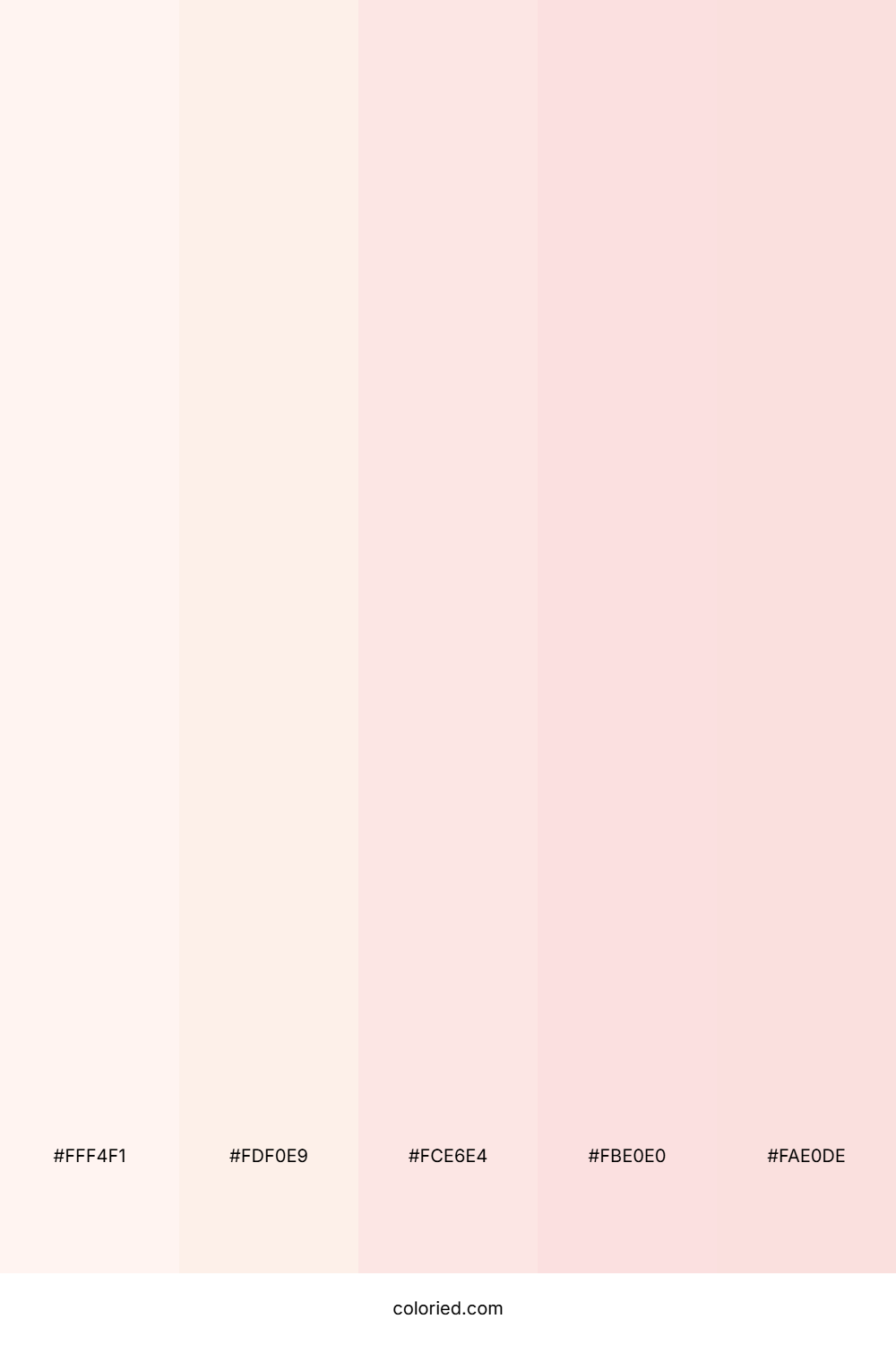 Pale Pink and Blush Color Palette