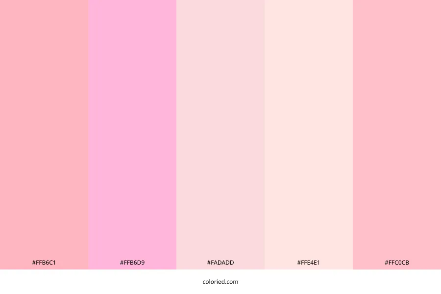 Pale Pink Color Palette