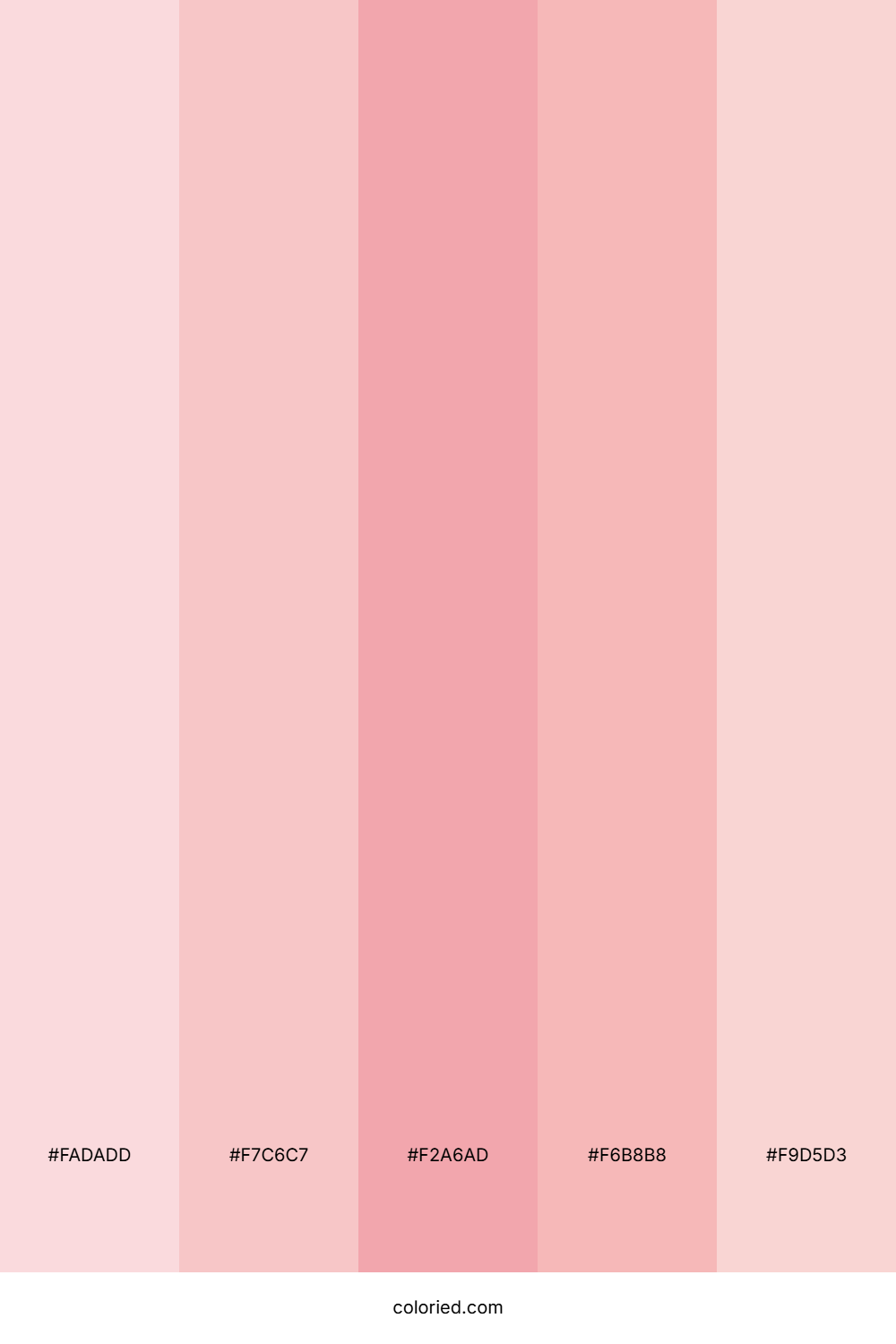 Pale Pink Gradient Color Palette