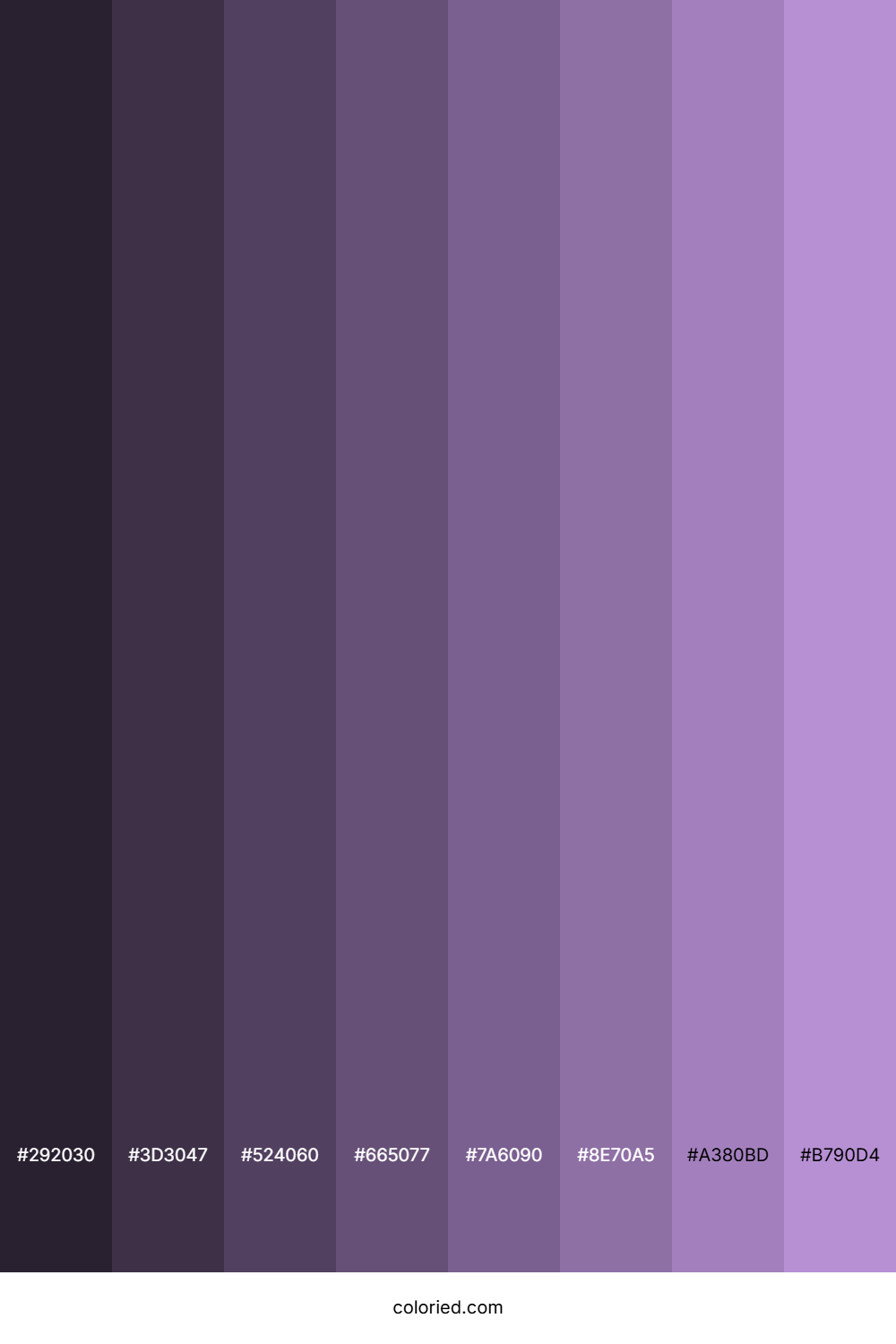 Pale Purple Color Shades