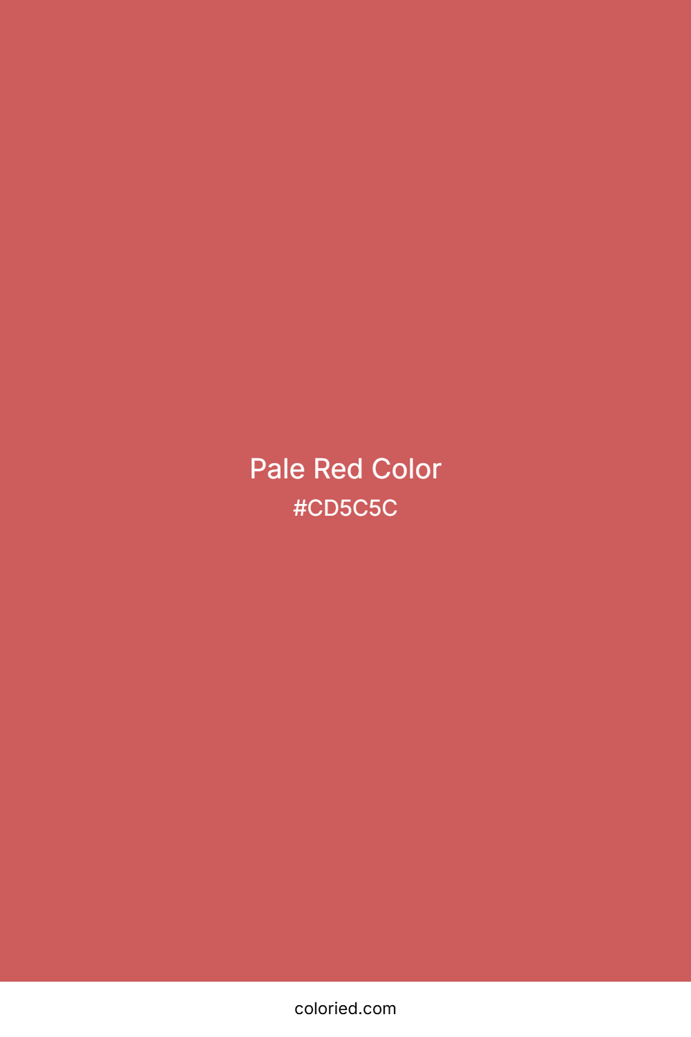 Pale Red Color