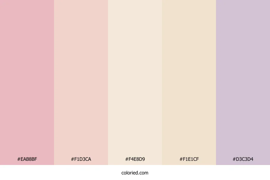 Pale Rose and Lavender Color Palette