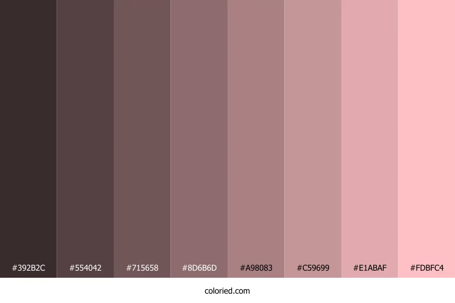 Pale Rose Color Shades
