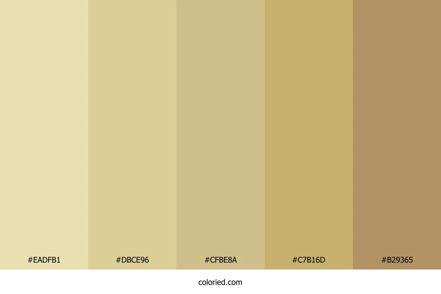Pale Sand and Honey Color Palette