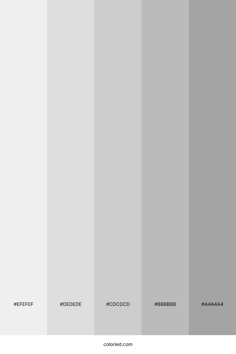 Pale Silver and Light Gray Color Palette