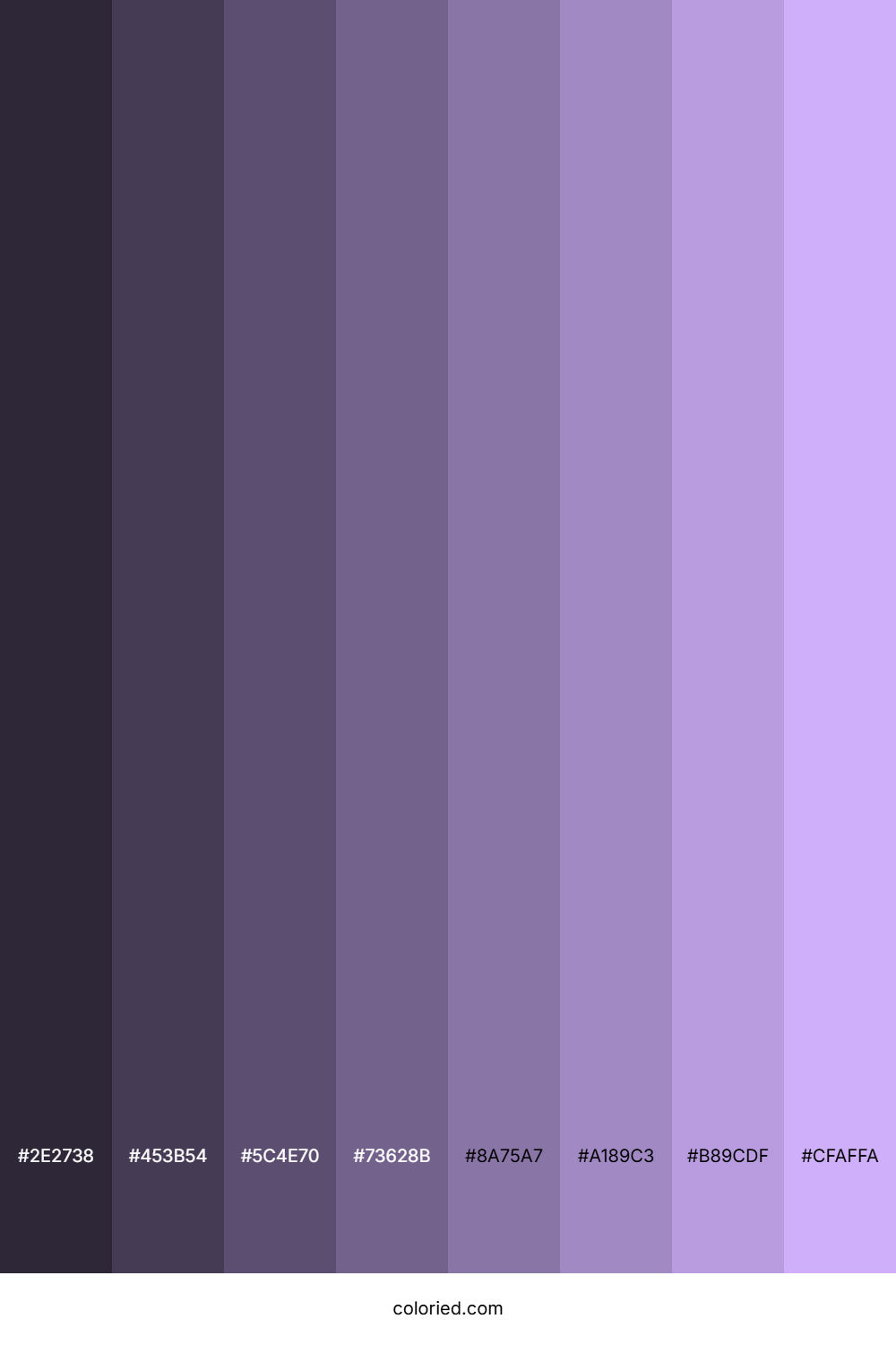 Pale Violet Color Shades
