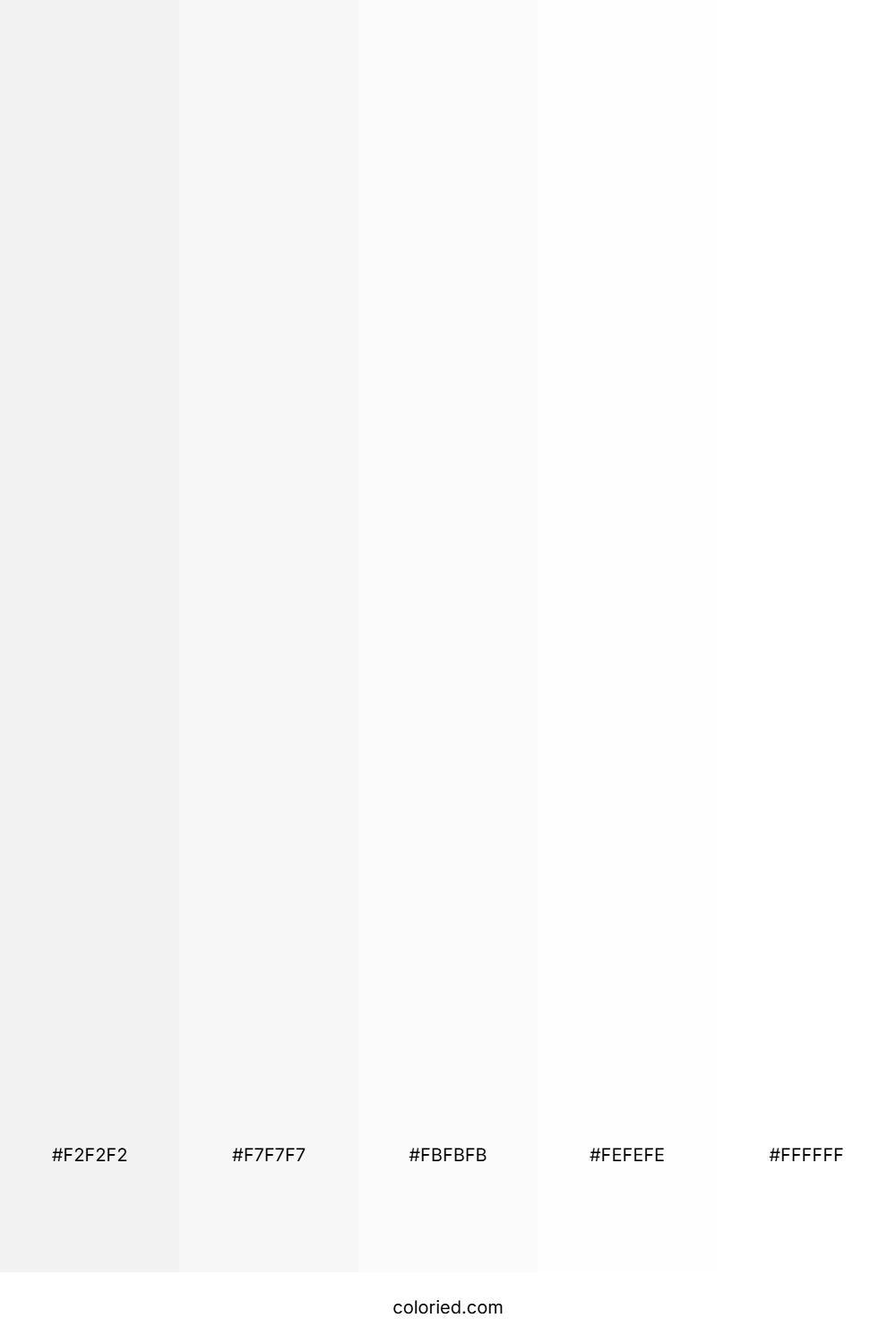 Pale Whiter Shade Color Palette