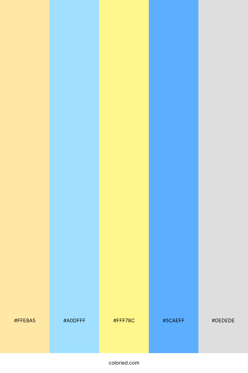 Pale Yellow and Sky Blue Color Palette
