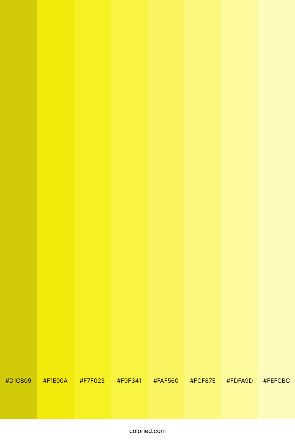 Pale Yellow Shades