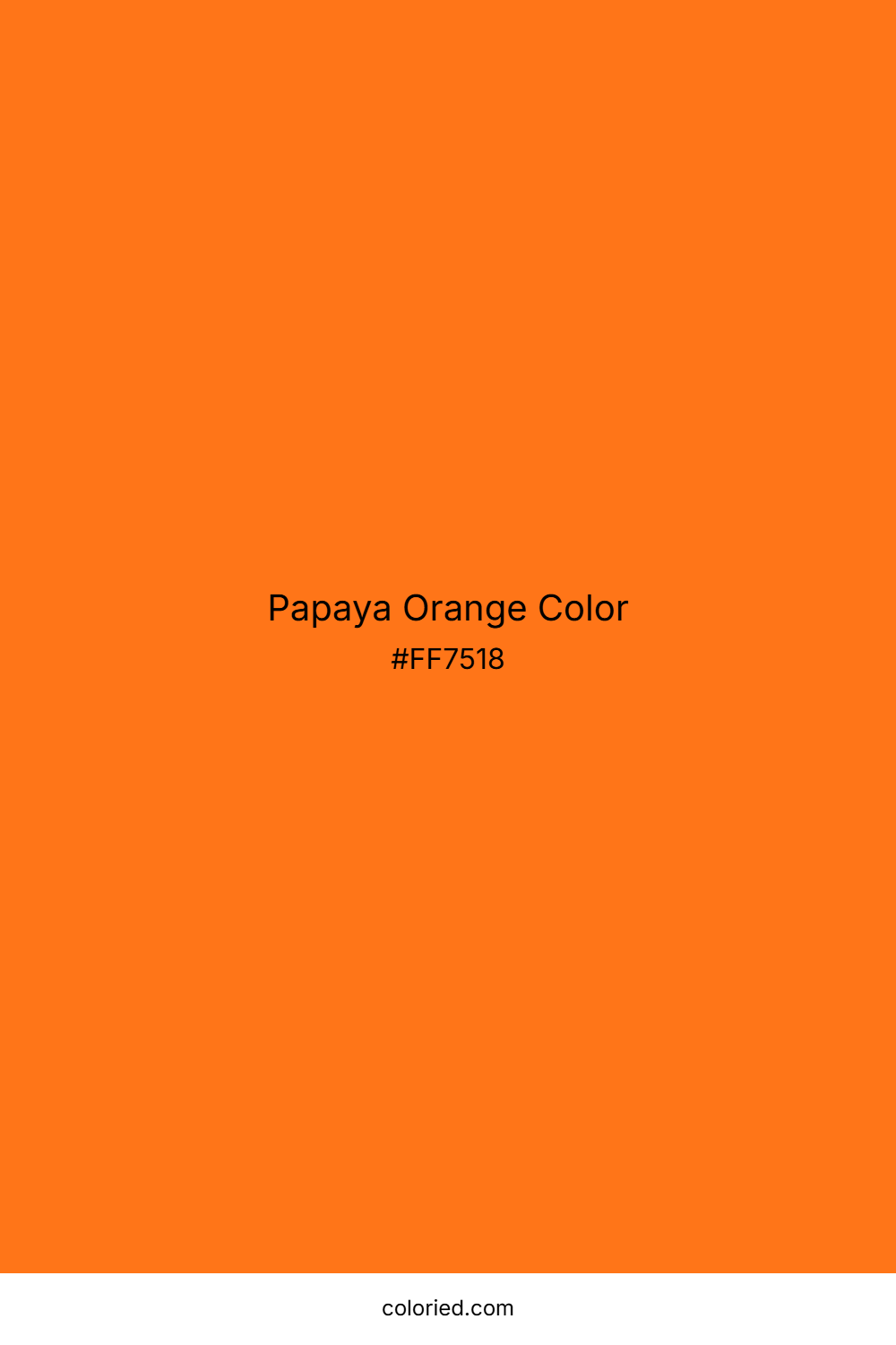 Papaya Orange Color