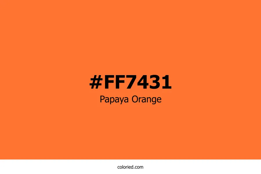 Papaya Orange Color Hex Code