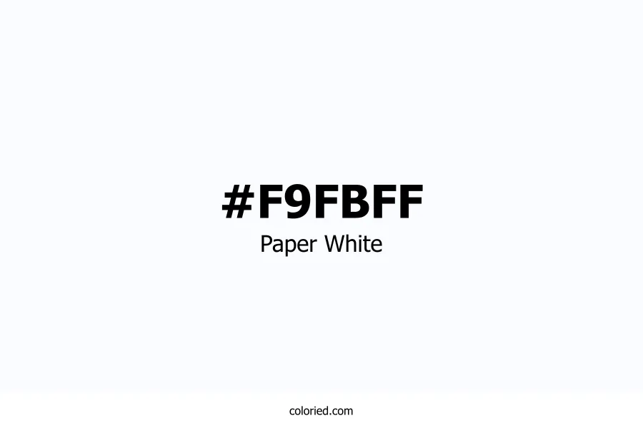 Paper White Color