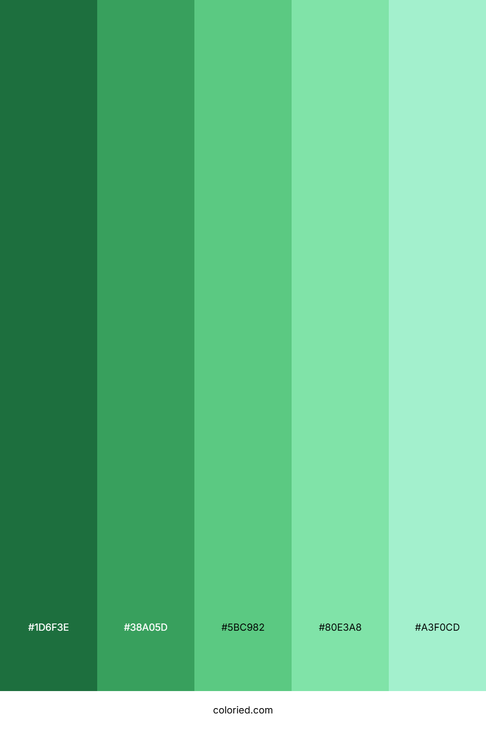 Parrot Green Color Palette