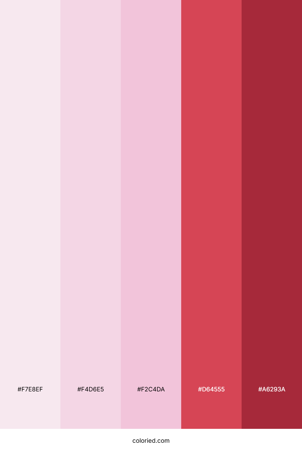 Pastel and Red Color Palette