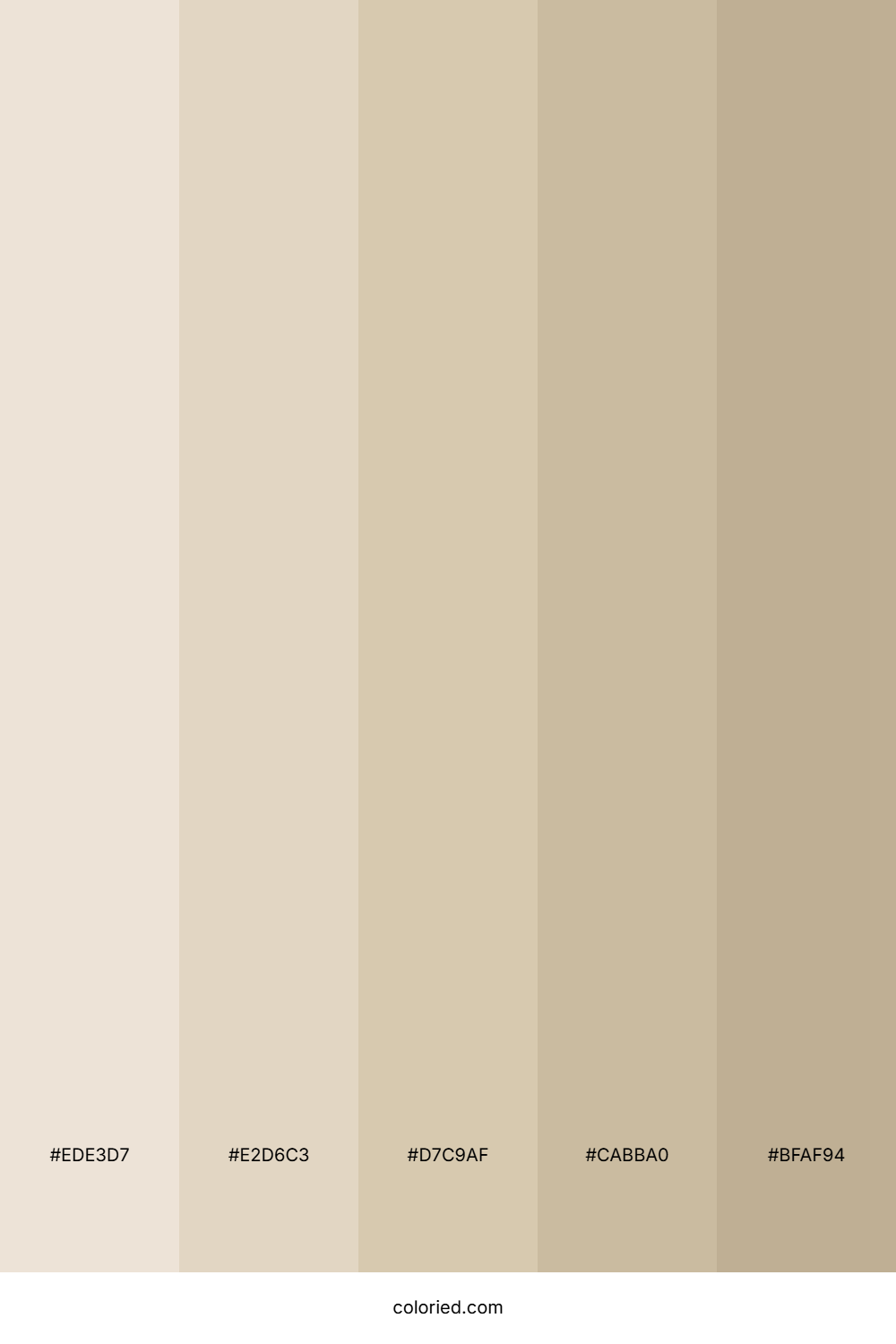 Pastel Beige Gradient Color Palette