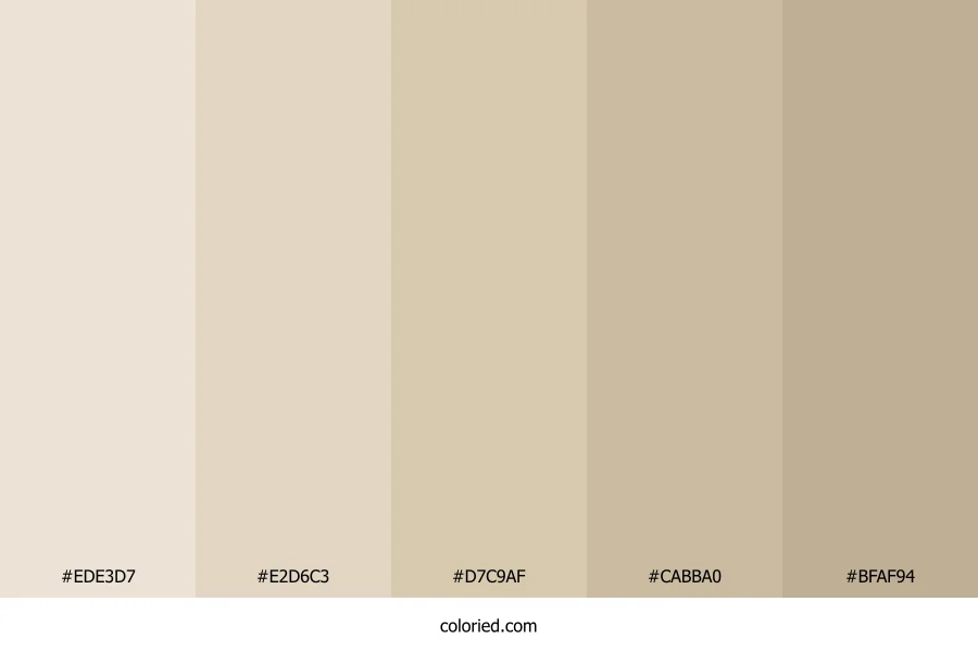 Pastel Beige Gradient Color Palette