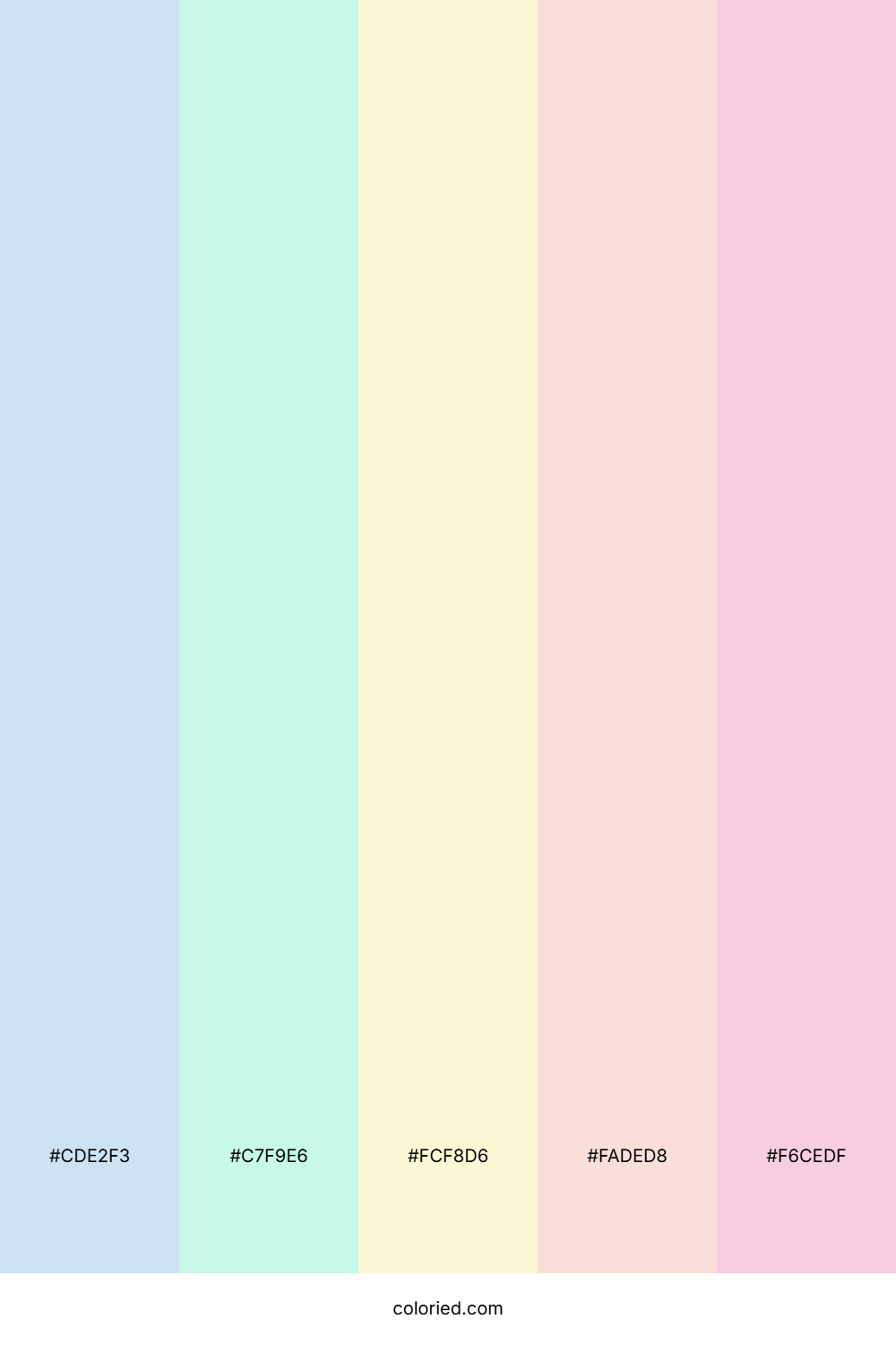 Pastel Blue And Soft Pink Color Palette