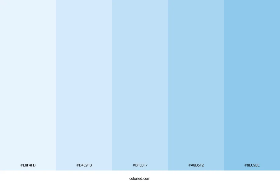 Pastel Blue Color Palette
