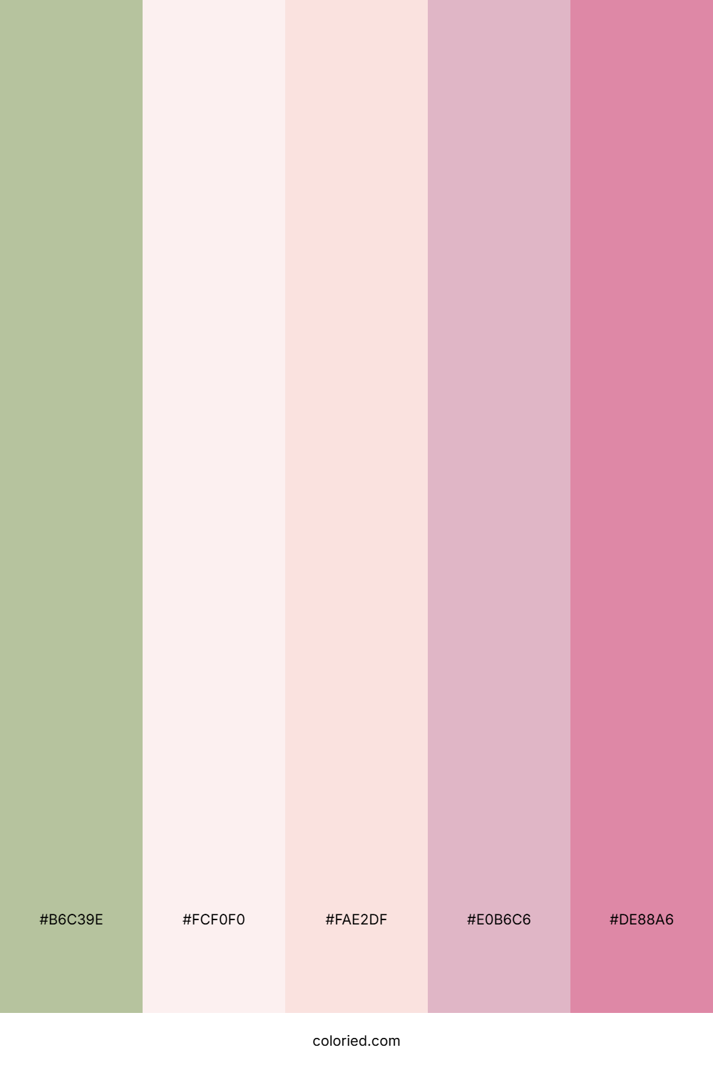 Pastel Garden Bloom Color Palette