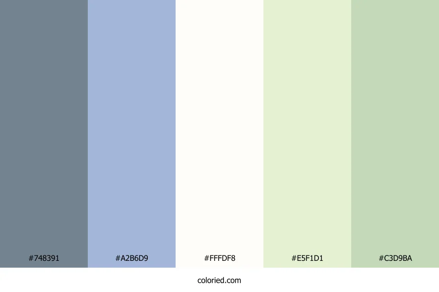 Pastel Garden Mist Color Palette