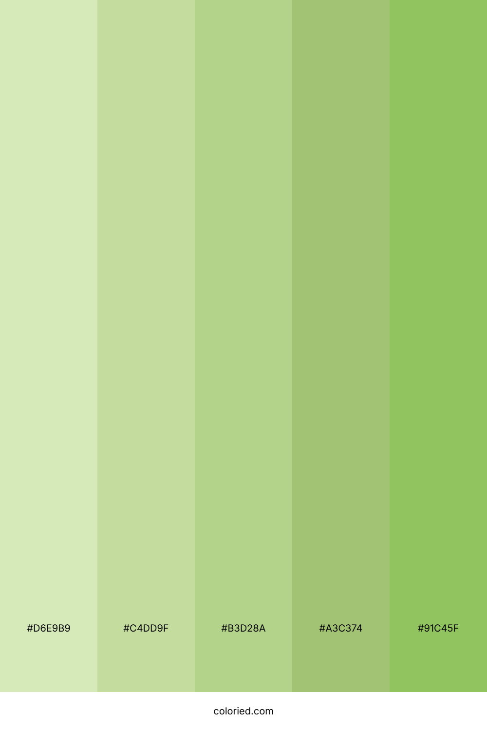 Pastel Green and Lime Color Palette