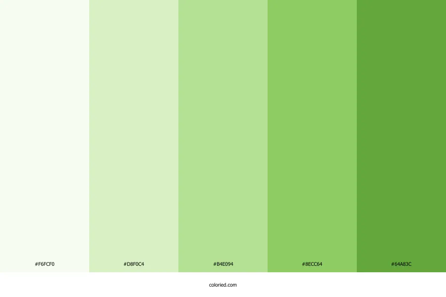 Pastel Green Color Palette