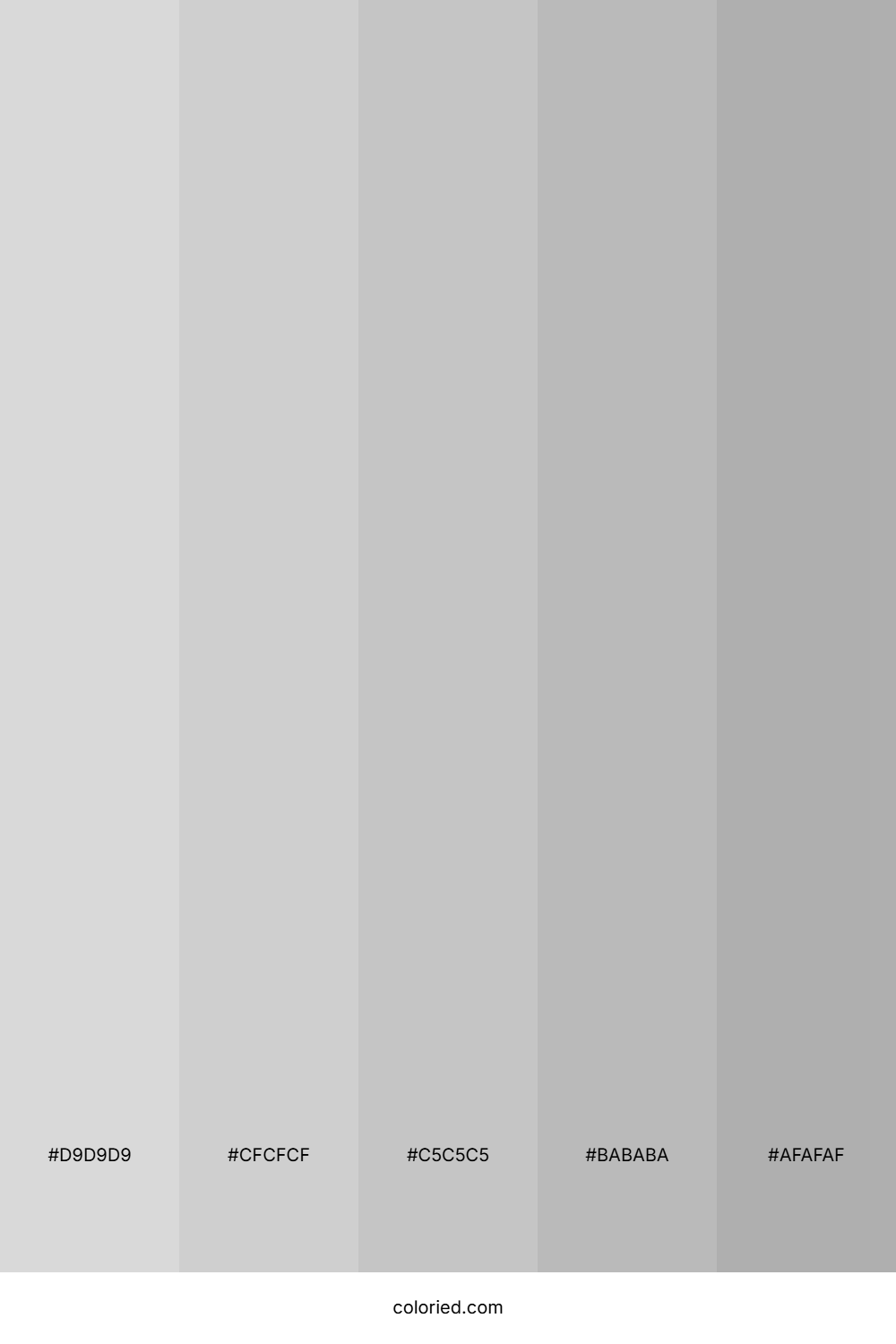 Pastel Grey Color Palette