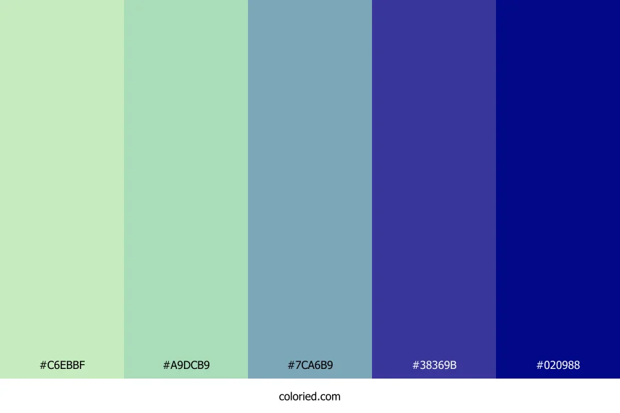 Pastel Lagoon Depth Color Palette