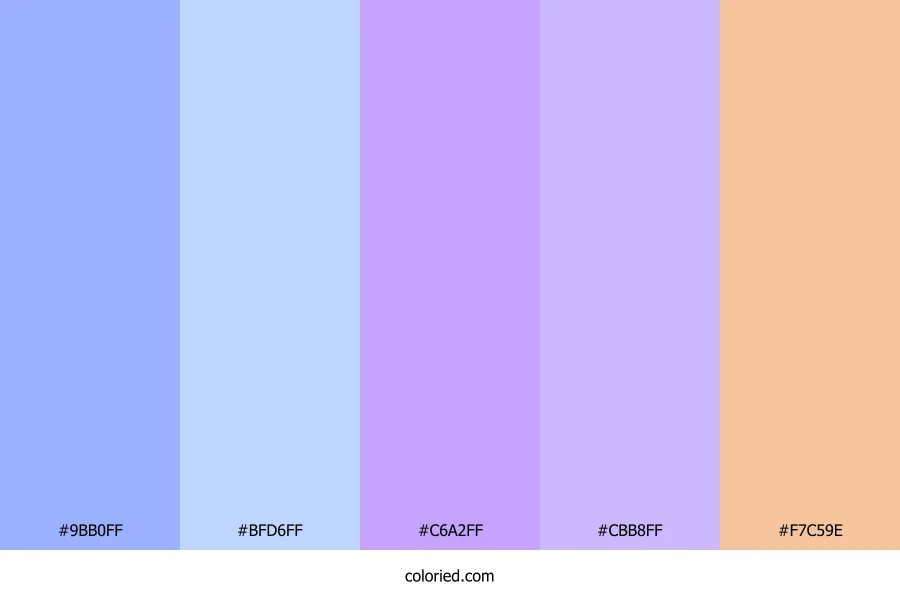 Pastel Lilac Sunrise Color Palette