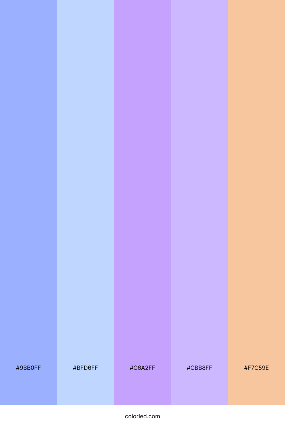 Pastel Lilac Sunrise Palette